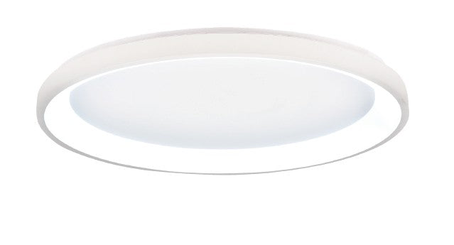 Inlight Πλαφονιέρα οροφής LED 28W 3CCT από λευκό μέταλλο και ακρυλικό D:50x5cm (42044-C-White)