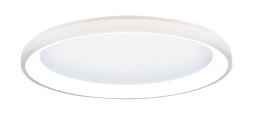 Inlight Πλαφονιέρα οροφής LED 28W 3CCT από λευκό μέταλλο και ακρυλικό D:50x5cm (42044-C-White)