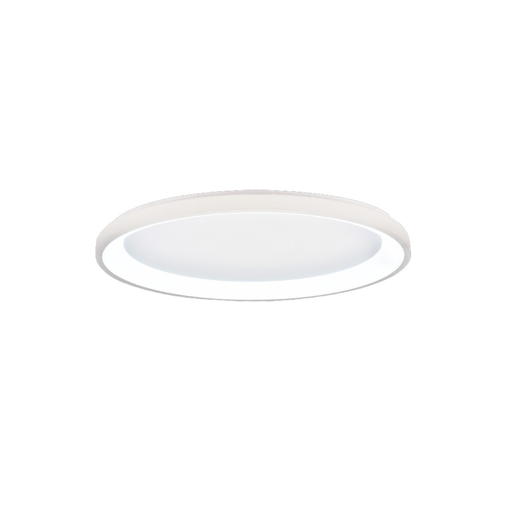 Inlight Πλαφονιέρα οροφής LED 38W 3CCT από λευκό μέταλλο και ακρυλικό D:80x5cm (42044-A-White)