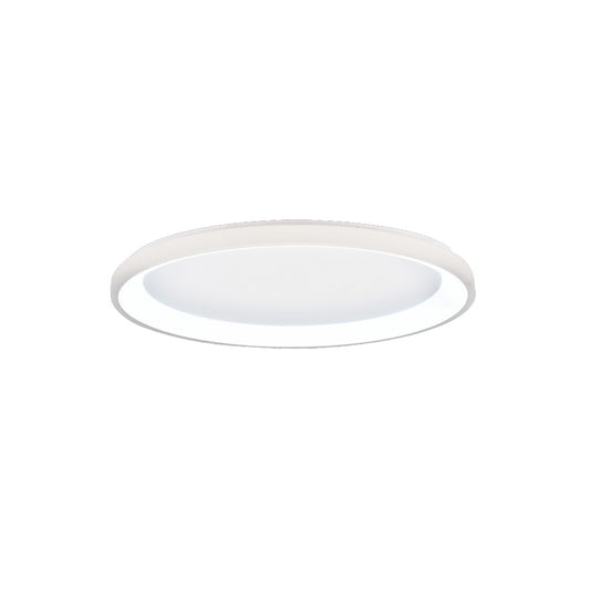Inlight Πλαφονιέρα οροφής LED 38W 3CCT από λευκό μέταλλο και ακρυλικό D:80x5cm (42044-A-White)