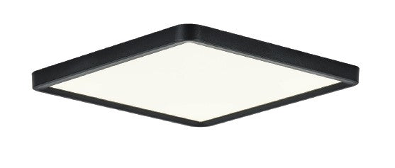 InLight Πλαφονιέρα οροφής LED 40W 3CCT (by switch on base) από μαύρο μέταλλο D:50cm (42045-Black)