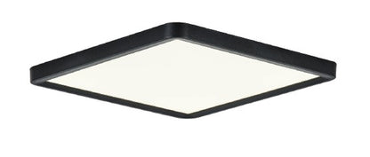 InLight Πλαφονιέρα οροφής LED 40W 3CCT (by switch on base) από μαύρο μέταλλο D:50cm (42045-Black)