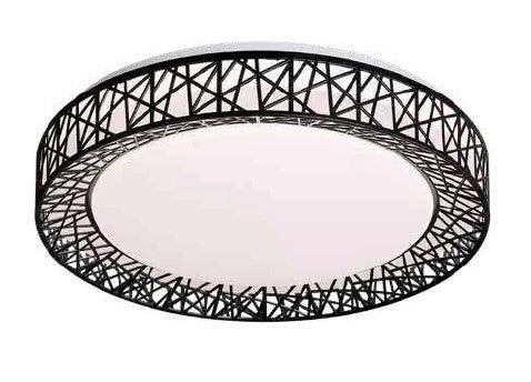 InLight Πλαφονιέρα οροφής LED 36W 4cct από λευκό ακρυλικό D:50cm (42049-Μα΄ύρο)
