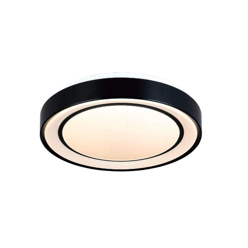 InLight Φωτιστικό Οροφής LED Μαύρο 36W – Πλαφονιέρα 3CCT Starry Effect (42179-A)