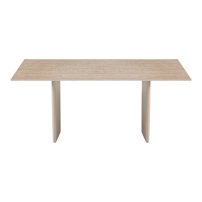 Τραπέζι Releno pakoworld sintered stone σε όψη τραβερτίνας 180x90x75εκ