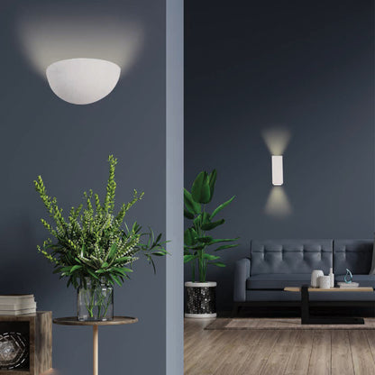 InLight Επιτοίχιο Φωτιστικό Γύψινο Λευκό GU10 (x2) – Up & Down 7,5×16 cm (43033)
