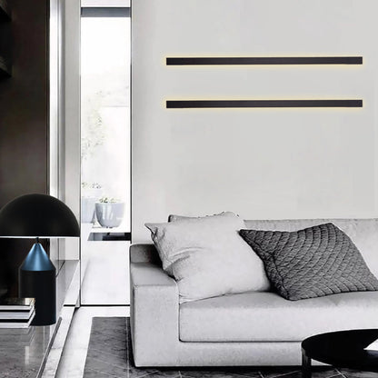 Inlight Επιτοίχιο Φωτιστικό LED Μαύρο 10W – Γραμμικό 60 cm (43042-BL)