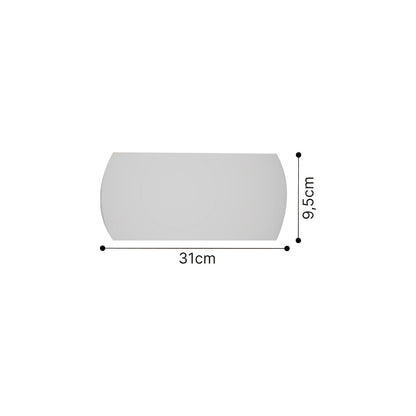 Inlight Επιτοίχιο Φωτιστικό Γύψινο Λευκό 1×E14 – Up/Down 31 cm (43050-White)