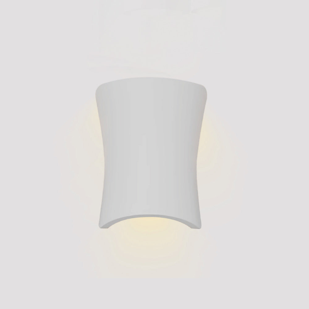 Inlight Επιτοίχιο φωτιστικό λευκό από γύψο 1XE14 D:21,5cm (43053-White)