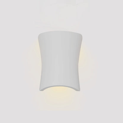 Inlight Επιτοίχιο φωτιστικό λευκό από γύψο 1XE14 D:21,5cm (43053-White)