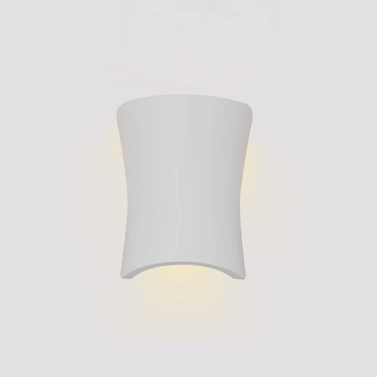 Inlight Επιτοίχιο φωτιστικό λευκό από γύψο 1XE14 D:21,5cm (43053-White)