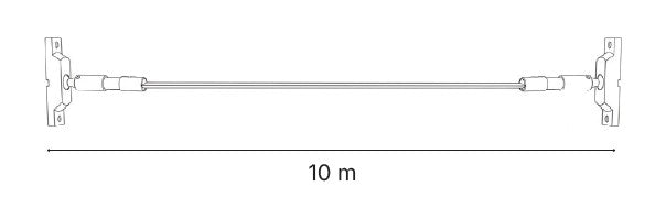 Inlight Skyline Light-10 Meters Long 3000K (43058-Black)