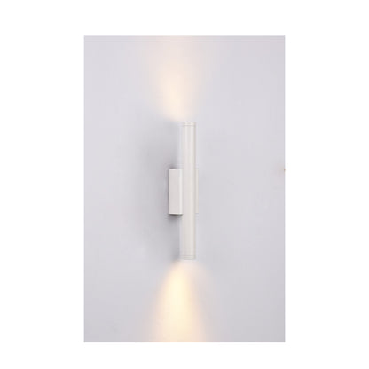 Inlight Επιτοίχιο φωτιστικό LED 2*5W 3000K σε λευκή απόχρωση απο αλουμίνιο D:30x6cm (43061-White)