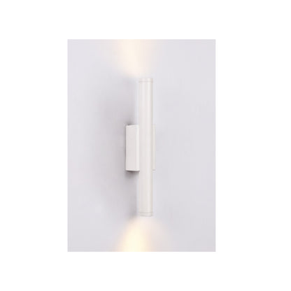 Inlight Επιτοίχιο φωτιστικό LED 2*5W 3000K σε λευκή απόχρωση απο αλουμίνιο D:30x6cm (43061-White)