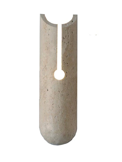 InLight Επιτοίχιο φωτιστικό γκρι από travertine marble 1XG9 D:10 x 35cm (43066)