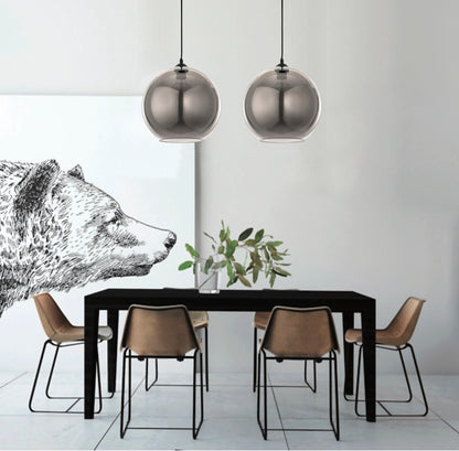 InLight Κρεμαστό φωτιστικό από φιμέ γυαλί 1XE27 D:30cm (4355-Α)