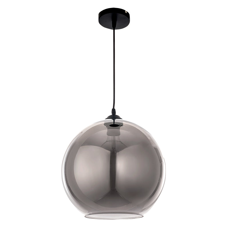 InLight Κρεμαστό φωτιστικό από φιμέ γυαλί 1XE27 D:30cm (4355-Α)