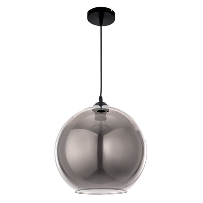 InLight Κρεμαστό φωτιστικό από φιμέ γυαλί 1XE27 D:30cm (4355-Α)
