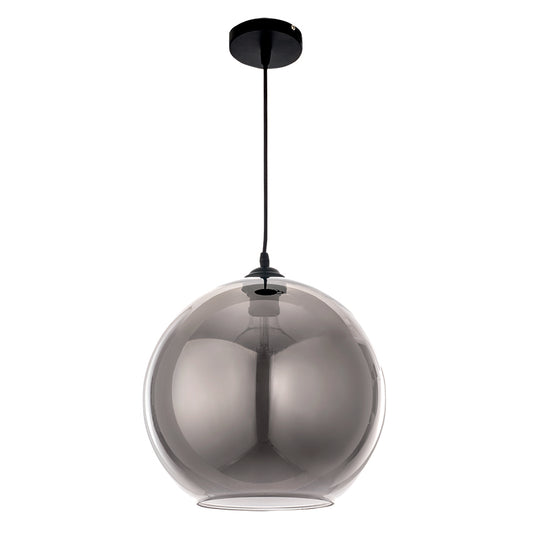 InLight Κρεμαστό φωτιστικό από φιμέ γυαλί 1XE27 D:30cm (4355-Α)