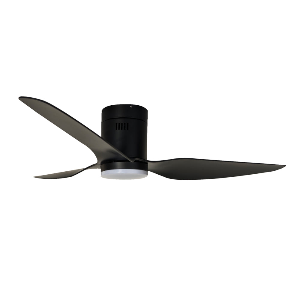 it-Lighting Alamo Ανεμιστήρας Οροφής με LED 15W, DC Μοτέρ & Smart App - Total Black (102000520)