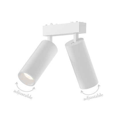 InLight Φωτιστικό LED 2x9W 3CCT για Ultra-Thin μαγνητική ράγα σε λευκή απόχρωση D:16cmX4,4cm (T05205-WH)