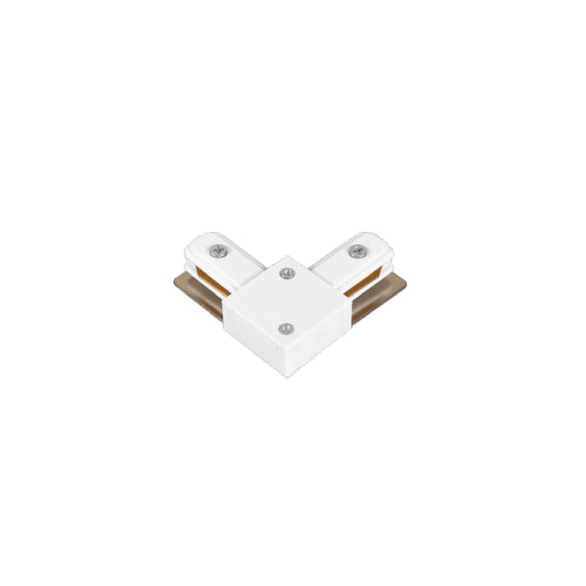 InLight Σύνδεσμος L Λευκός Μονοφασικής Ράγας (TC1-029-WH)