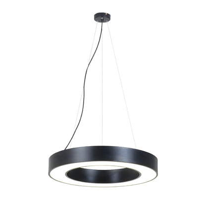 InLight Κρεμαστό φωτιστικό LED 70W 3000K σε μαύρη απόχρωση D:120cm (6041-120-BL)