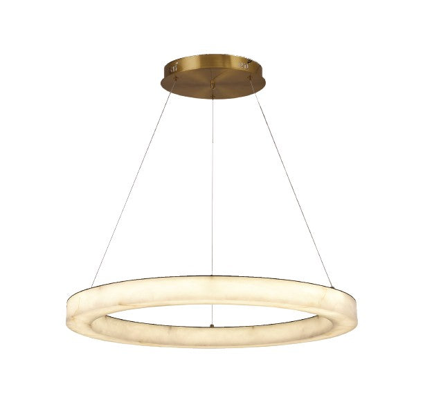 InLight Κρεμαστό φωτιστικό, Alabaster, 25W, 2750 lm, 3CCT (by switch on base)D: 60X6cm(6115-B)