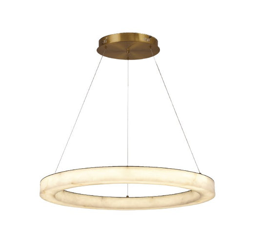 InLight Κρεμαστό φωτιστικό, Alabaster, 25W, 2750 lm, 3CCT (by switch on base)D: 60X6cm(6115-B)
