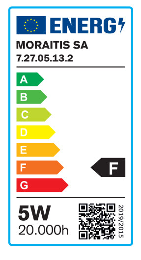 InLight E27 LED Filament G45 5watt Φυσικό Λευκό  (7.27.05.13.2)