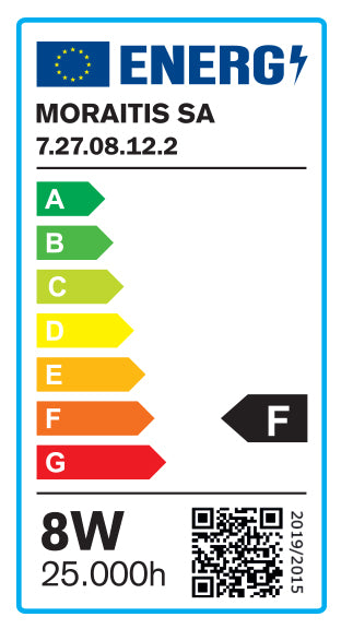 InLight E27 LED G45 8watt 4000Κ Φυσικό Λευκό (7.27.08.12.2)