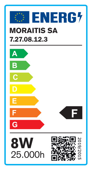InLight E27 LED G45 8watt 6500K Ψυχρό Λευκό (7.27.08.12.3)