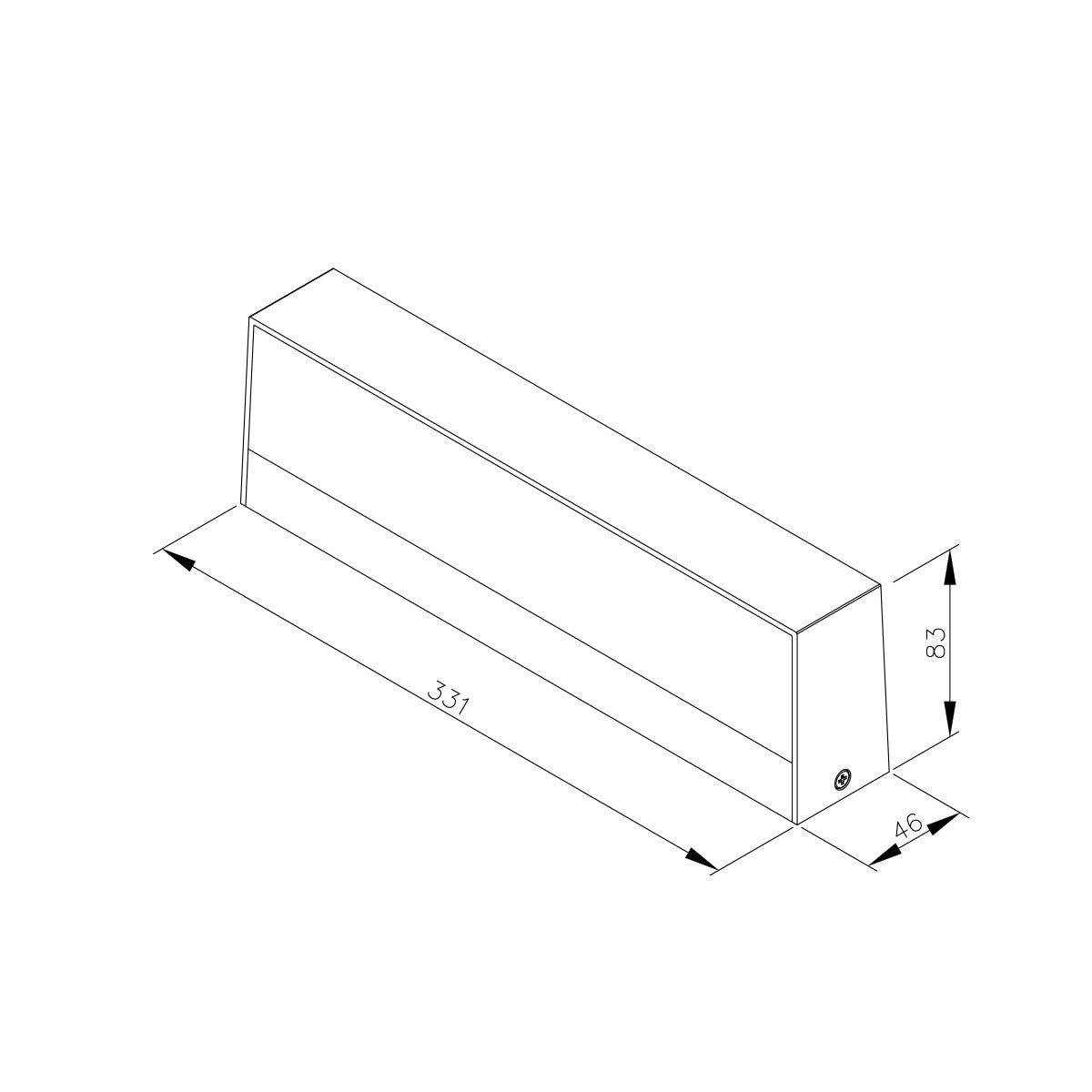 it-Lighting Gio LED 16W 3CCT Outdoor Up-Down Wall Lamp Anthracite D:46x83x331mm (80206340)