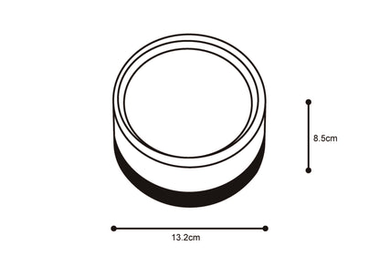 it-Lighting Ceiling LED 9W 3CCT Outdoor Ceiling Light black D:14cmx7,8cm (80301050)