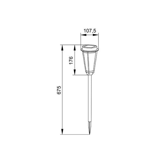 it-Lighting Lobella -LED 1W 3000K Outdoor Spike Light in Black Color (80600411S)