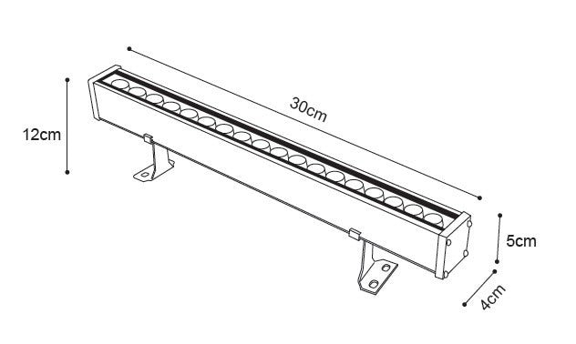 it-Lighting Acadia mini LED 12W RGB 3CCT Wall Washer Silver D:30cm (80700115)