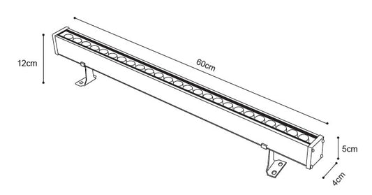 it-Lighting Acadia LED 24W RGB 3CCT Wall Washer Silver D:60cm (80700215)