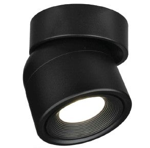 InLight Φωτιστικό Σποτ Οροφής LED 7W, 3000K , Μαύρο, D:9x9,3cm (9096-Black)