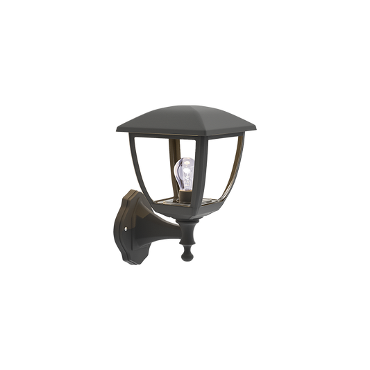 it-Lighting Avalanche 1xE27 Outdoor Wall Lamp Black D:22cmx30cm (80201214)