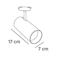 InLight Σποτ 30W μονοφασικής ράγας σε λεύκο χρώμα (T1-05600-White)