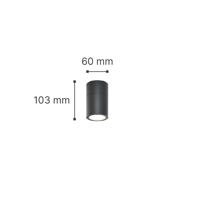 it-Lighting Chelan 1xGU10 Outdoor Ceiling Down Light Grey D:10.3cmx6cm (80300134)