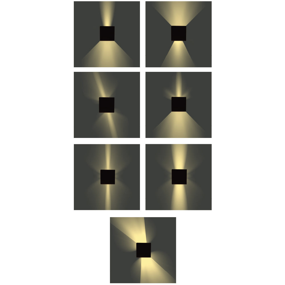 it-Lighting Emerald LED 10W 3000K Outdoor Wall Lamp Grey D:9,9cmx9,9cm (80203131)