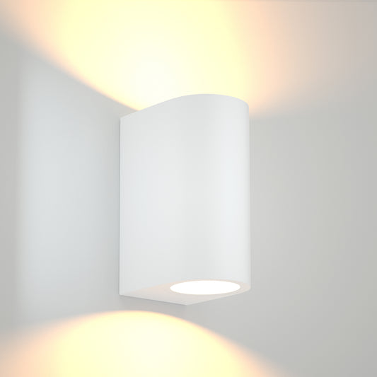 it-Lighting Michigan Λευκό - Εξωτερικό Φωτιστικό Τοίχου Up & Down IP54 (80200124)