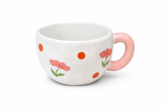 ΚΟΥΠΑ ΚΕΡΑΜΙΚΗ ΜΕ ΡΟΖ ΛΟΥΛΟΥΔΙΑ  - MUG4945