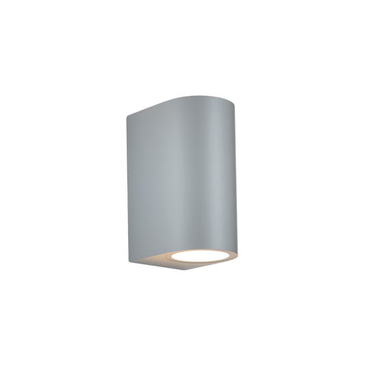 it-Lighting Michigan 2xGU10 Outdoor Up-Down Wall Lamp Grey D14.7cmx9cm (80200134)