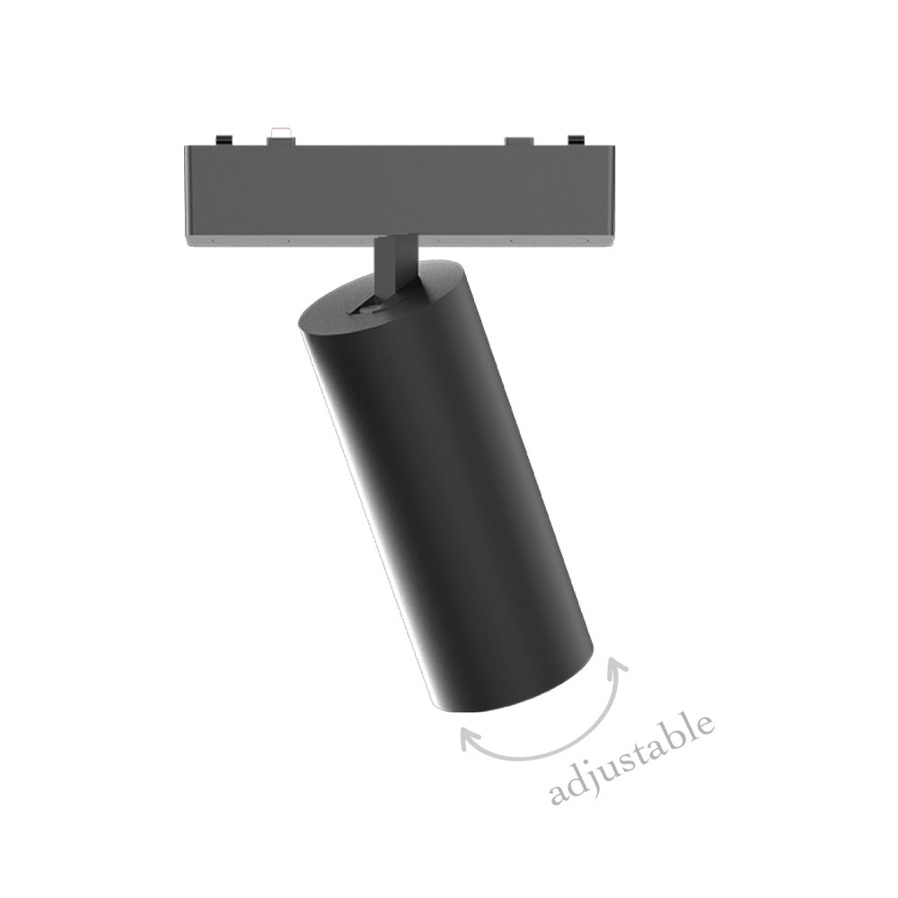 InLight Φωτιστικό LED 9W 3CCT για Ultra-Thin μαγνητική ράγα σε μαύρη απόχρωση (by tuya and zigbee) D:16cmX4,5cm (T05105-BL)