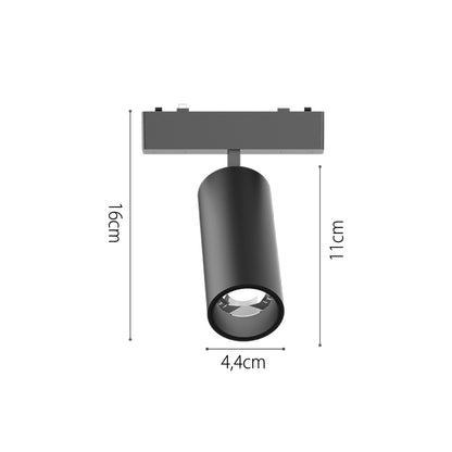 InLight Φωτιστικό LED 9W 3CCT για Ultra-Thin μαγνητική ράγα σε μαύρη απόχρωση (by tuya and zigbee) D:16cmX4,5cm (T05105-BL)