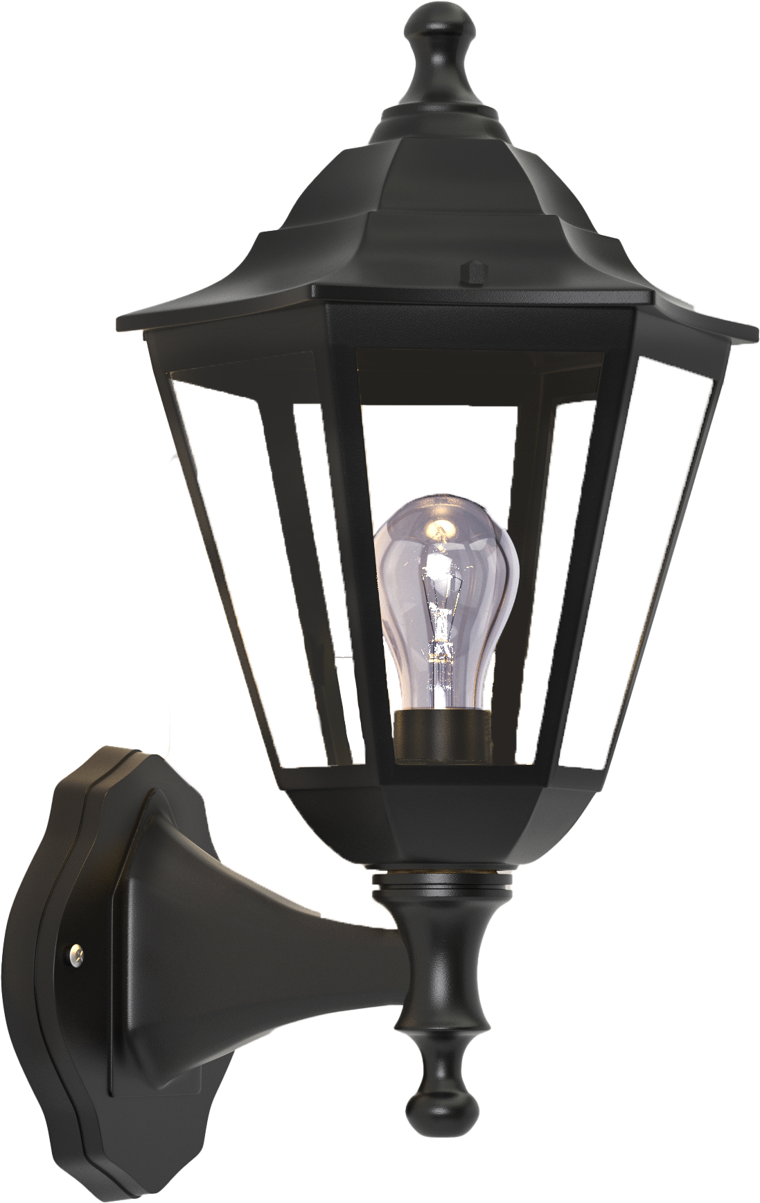 it-Lighting Redfish 1xE27 Outdoor Wall Lamp Black D:36cmx23.5cm (80202614)