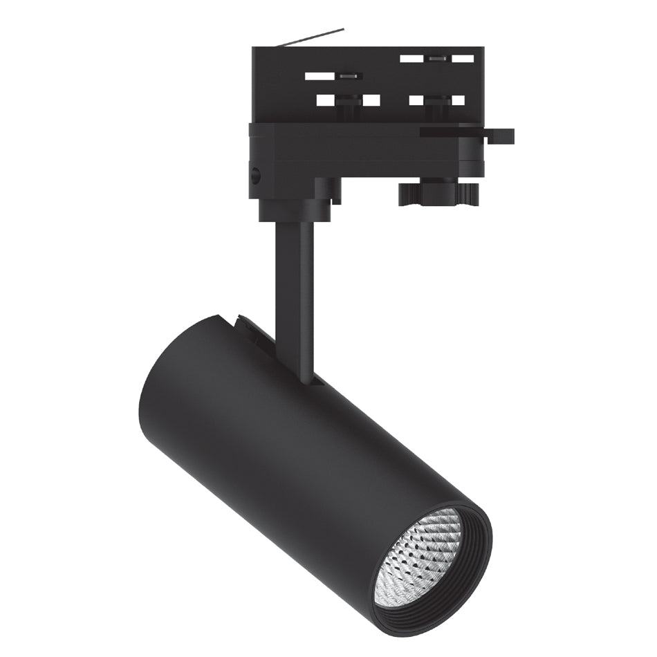 InLight Σποτ τριφασικής ράγας LED 10W 4000K σε μαύρη απόχρωση D:10cmX15,5cm (T01002-BL)