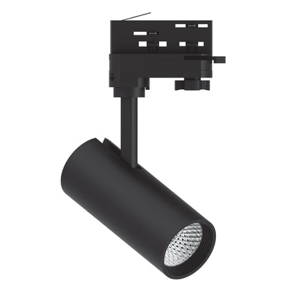 InLight Σποτ τριφασικής ράγας LED 10W 4000K σε μαύρη απόχρωση D:10cmX15,5cm (T01002-BL)
